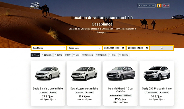 Banyolti Location de Voitures renforce sa présence sur le marché de Casablanca